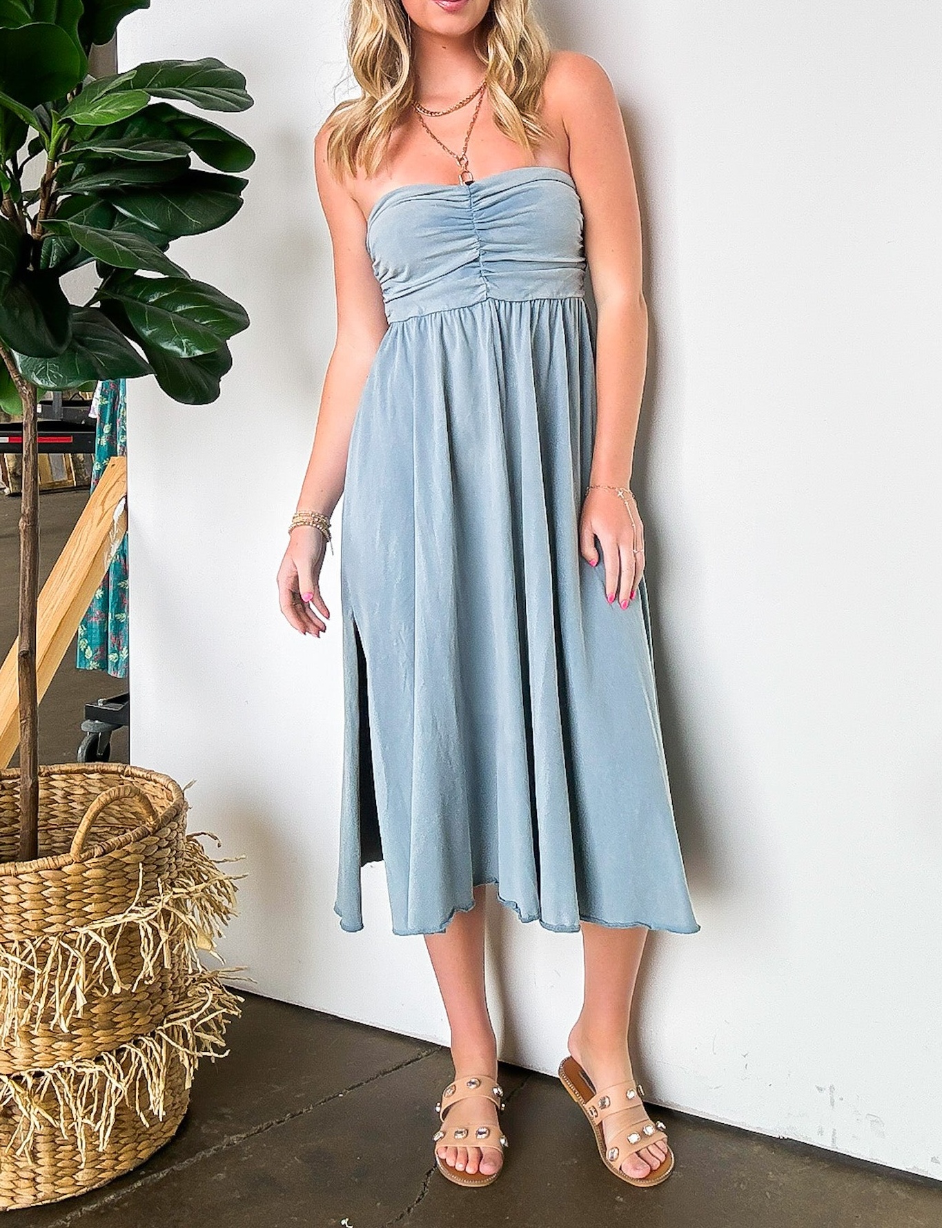 Effortless Comfort Convertible Mineral Washed Dress