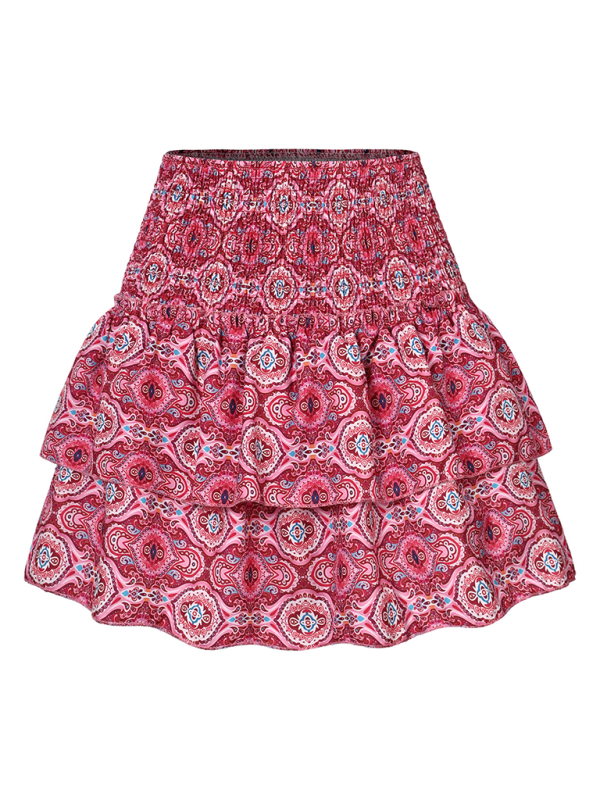 Skirt Pleated Skirt Ruffled Printed Skirt Able Floral Short Skirt