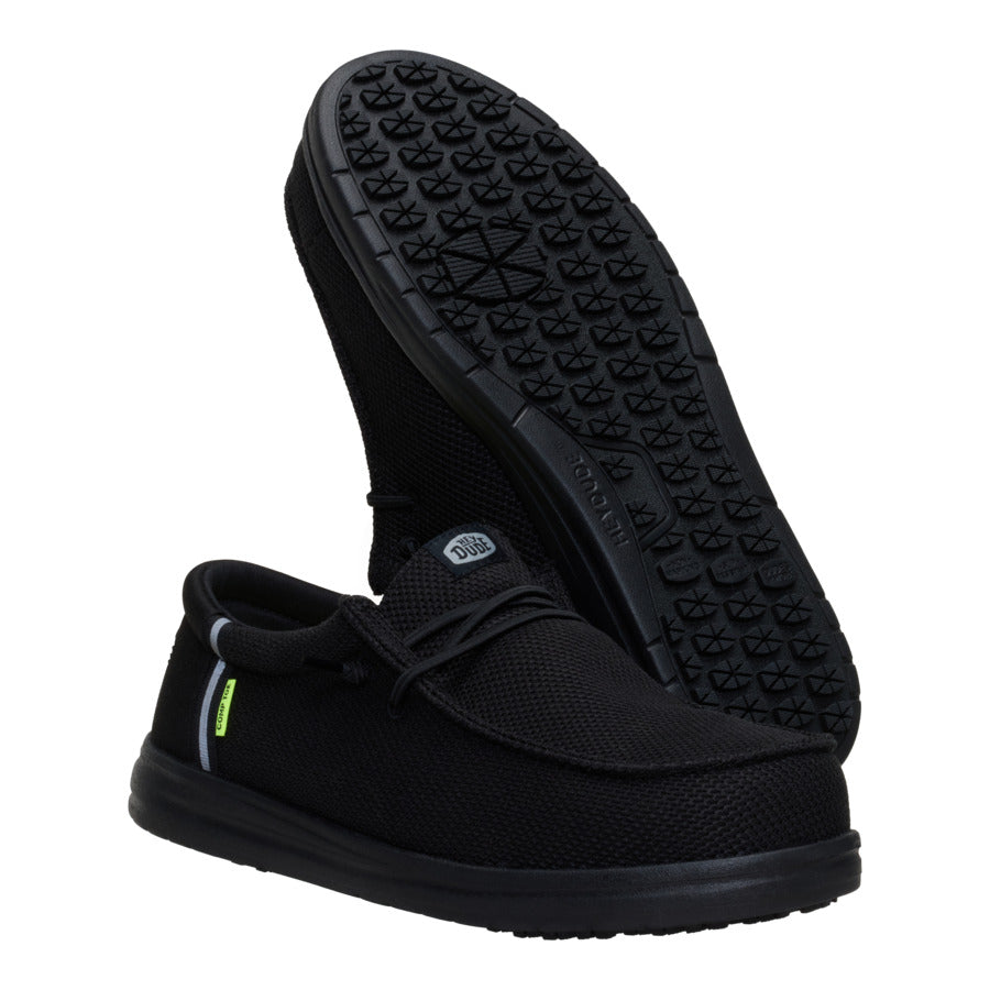 Wally Work Comp Toe Wide - Black/Black