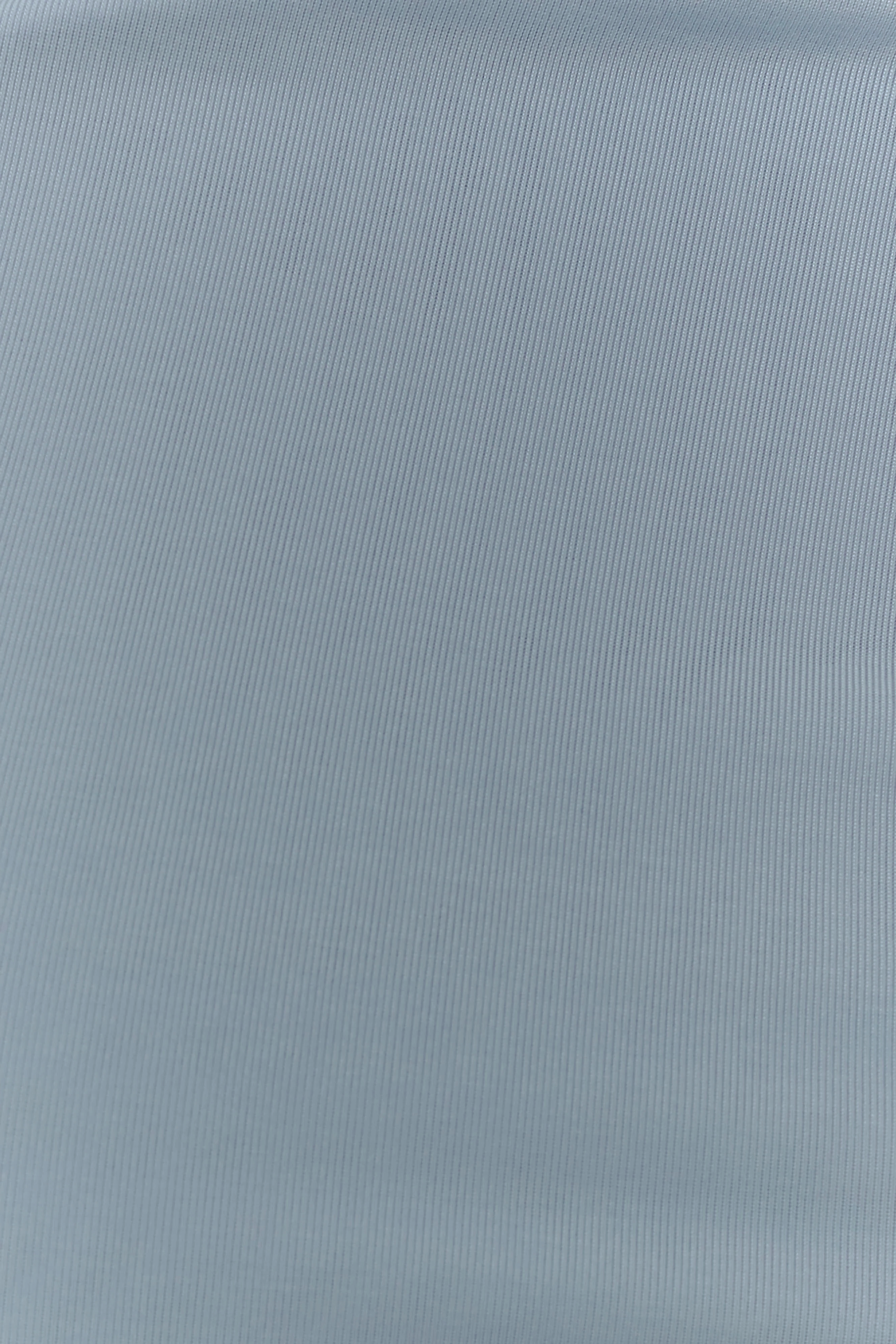 Blue Slinky Twist Midi Skirt