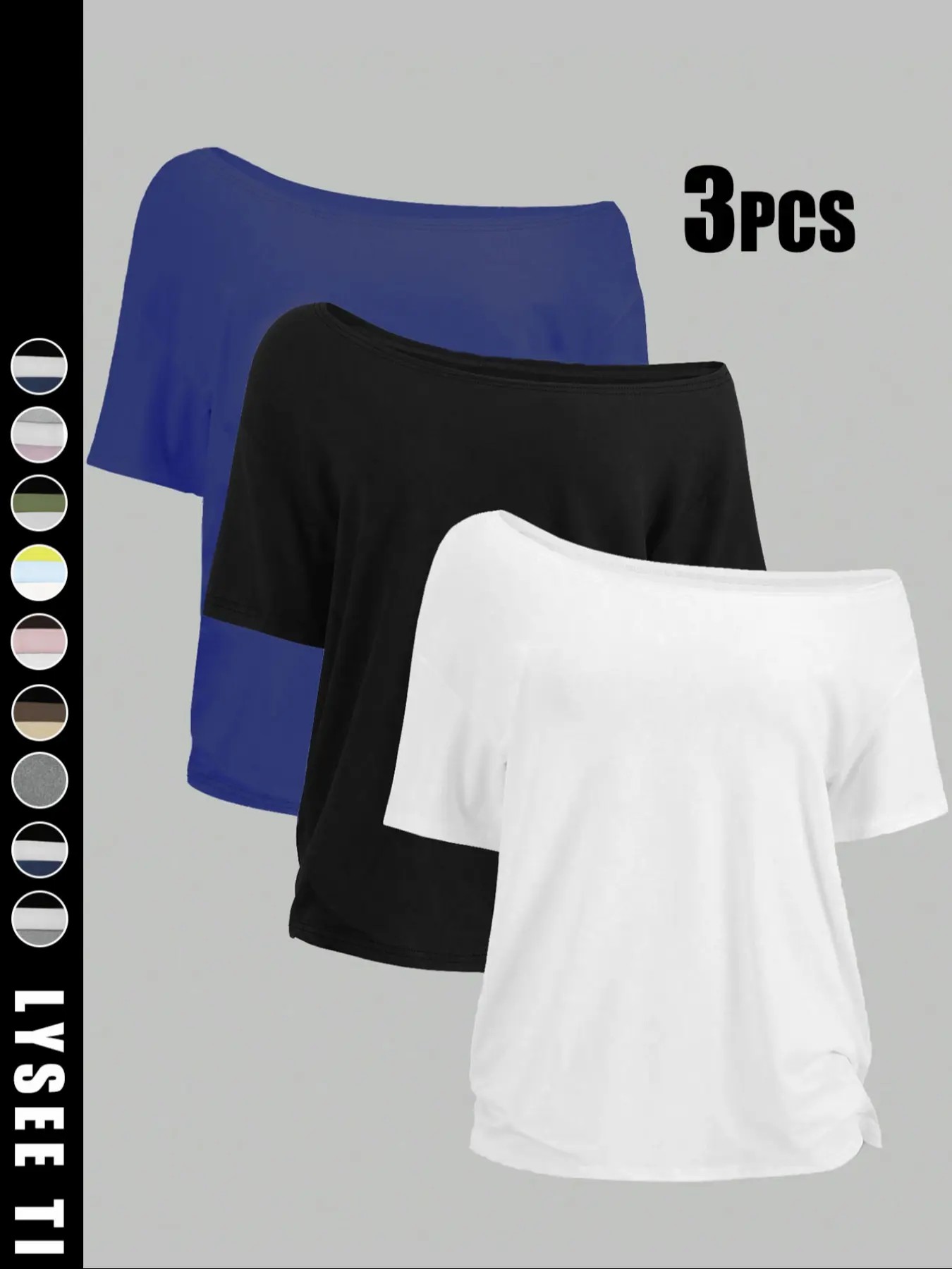 🔥Women's Solid Color Tee, Casual Basic Essential Short Sleeve T-shirt Top