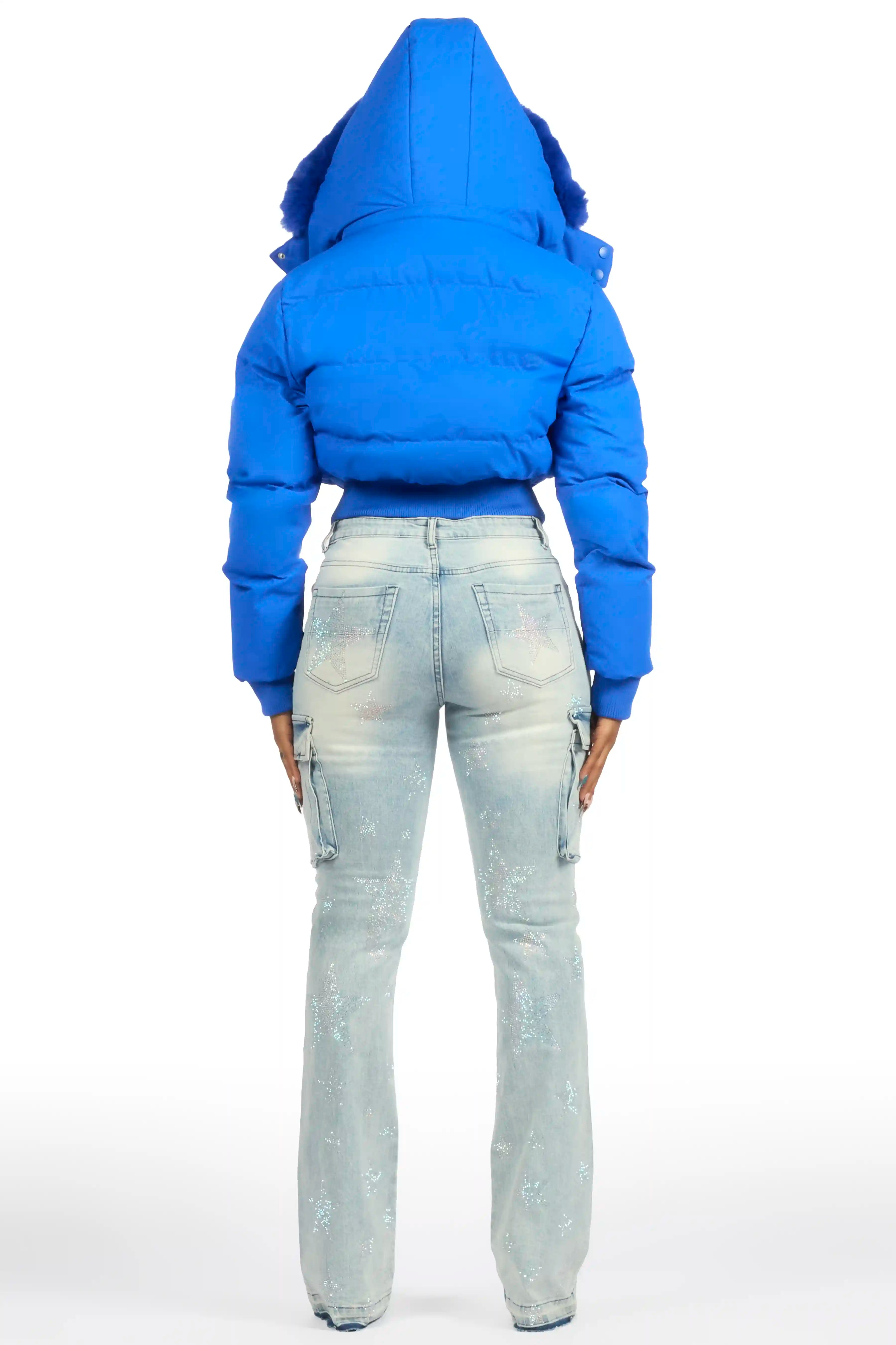 Rosa Royal Blue Puffer Jacket
