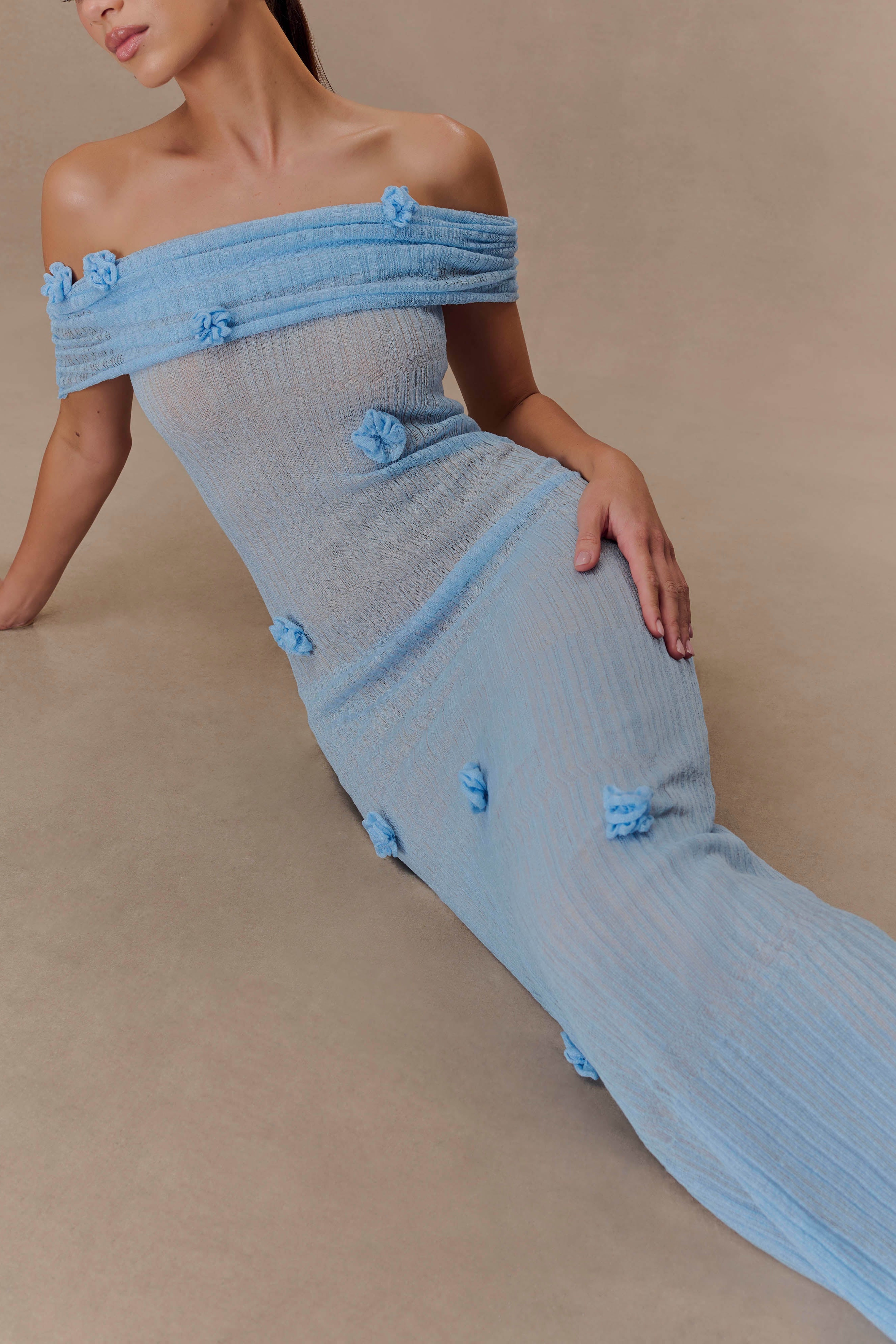 Blue Orchid Knit Maxi Dress