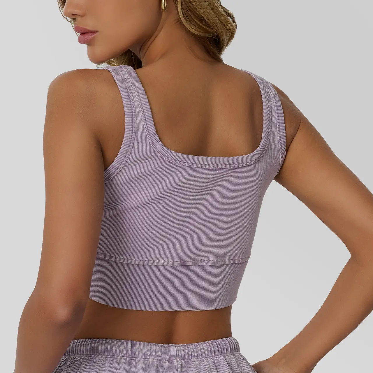 AUTOMET Fade Craft Casual Acid Wash Set Womes 2 Peices Outfits Tank Top Spring Basic Shorts Y2K Comfortable Set -No Bleach or Detergent Needed! SpringStatements