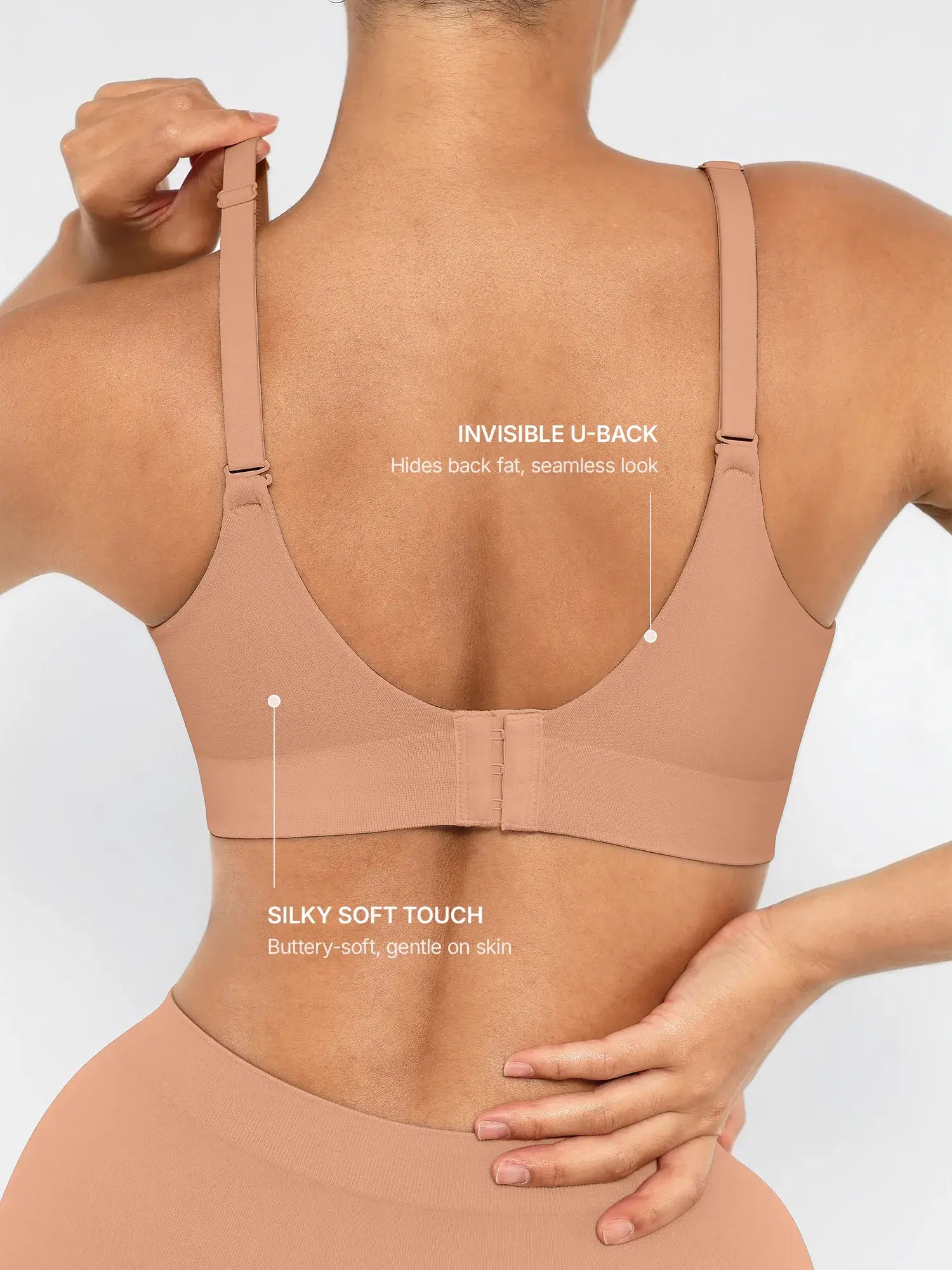 Feelingirl Wireless Push-Up Seamless Comfort Full Coverage Bra