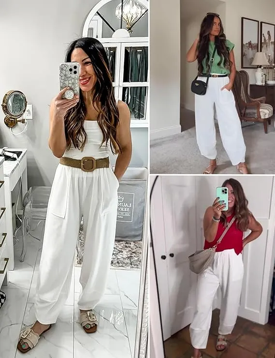 Womens Baggy Wide Leg Pants