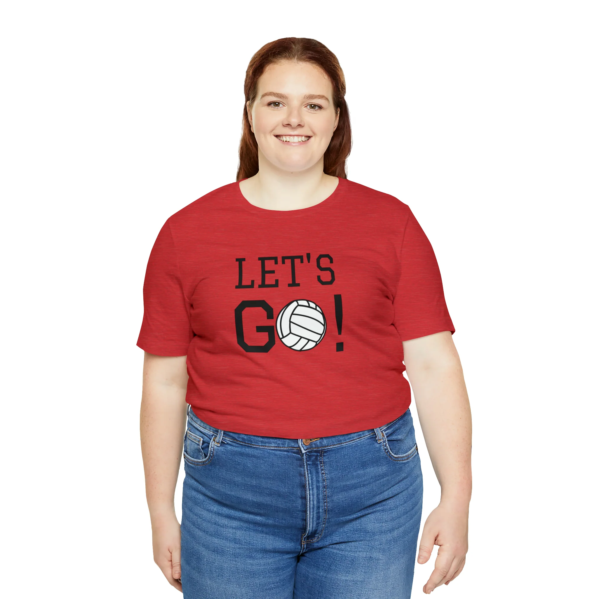 Let's Go! Volleyball Unisex Jersey Short Sleeve Tee