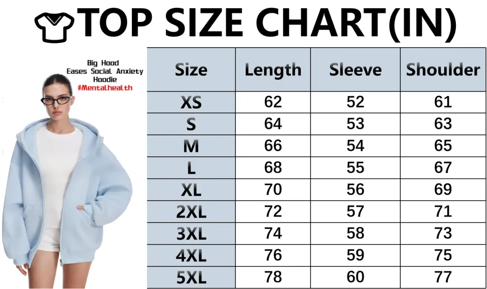 Women's Big Hood Eases Social Anxiety Hoodie