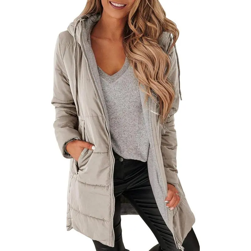 Womens Warm Puffer Down Jacket Hooded