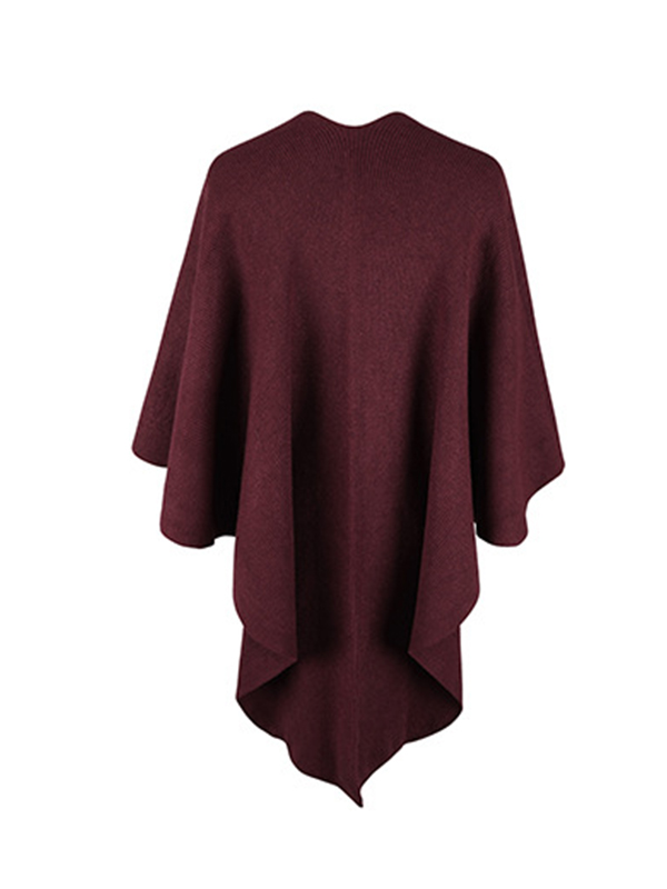 Casual Solid Color Hairball Shawl&Scarf