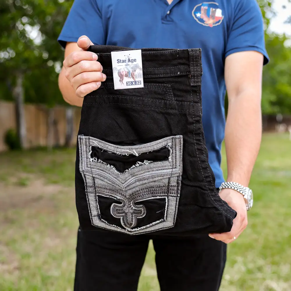 Men’s SA-034 Boot Cut Black Jean