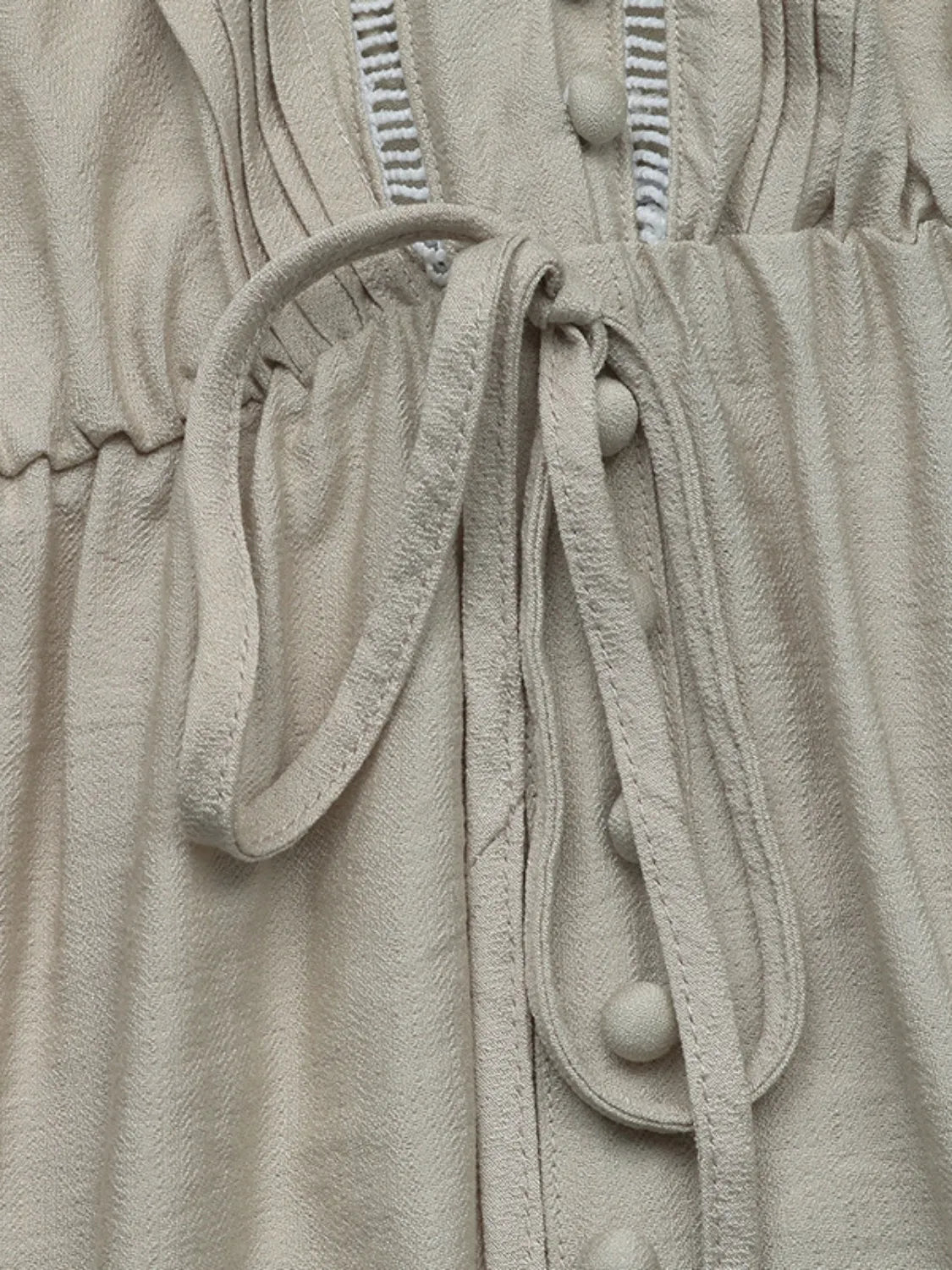 V-Neck Sleeveless Midi Dress