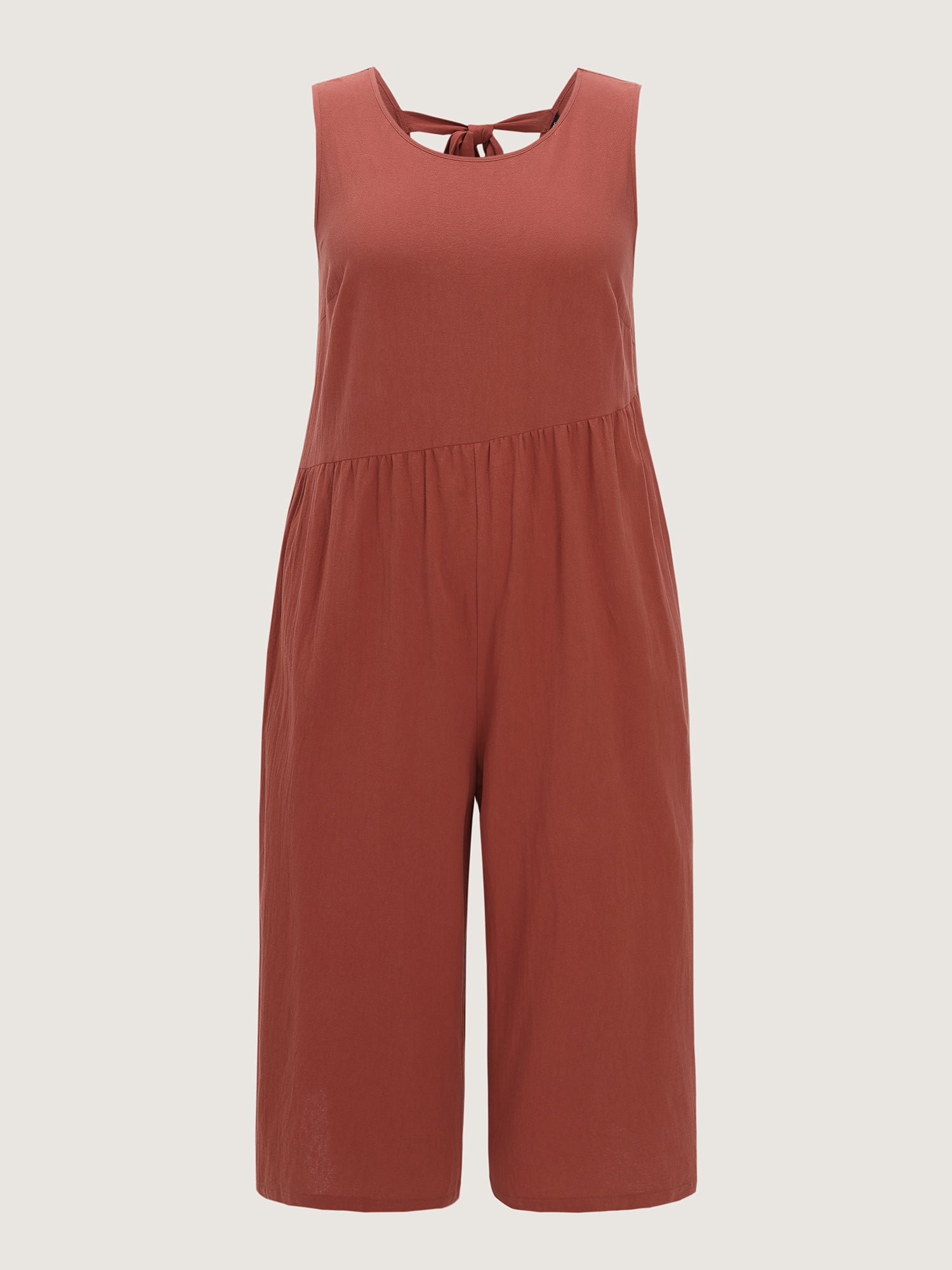 Pure Cotton Open Back Breezy Jumpsuit