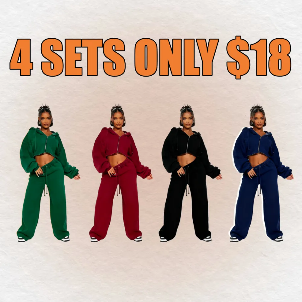 On The Go Fleece Pant Set