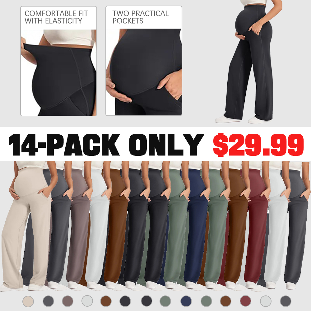 🔥Maternity Wide Leg Pants for Comfortable Pregnancy Pregnant Prenatal