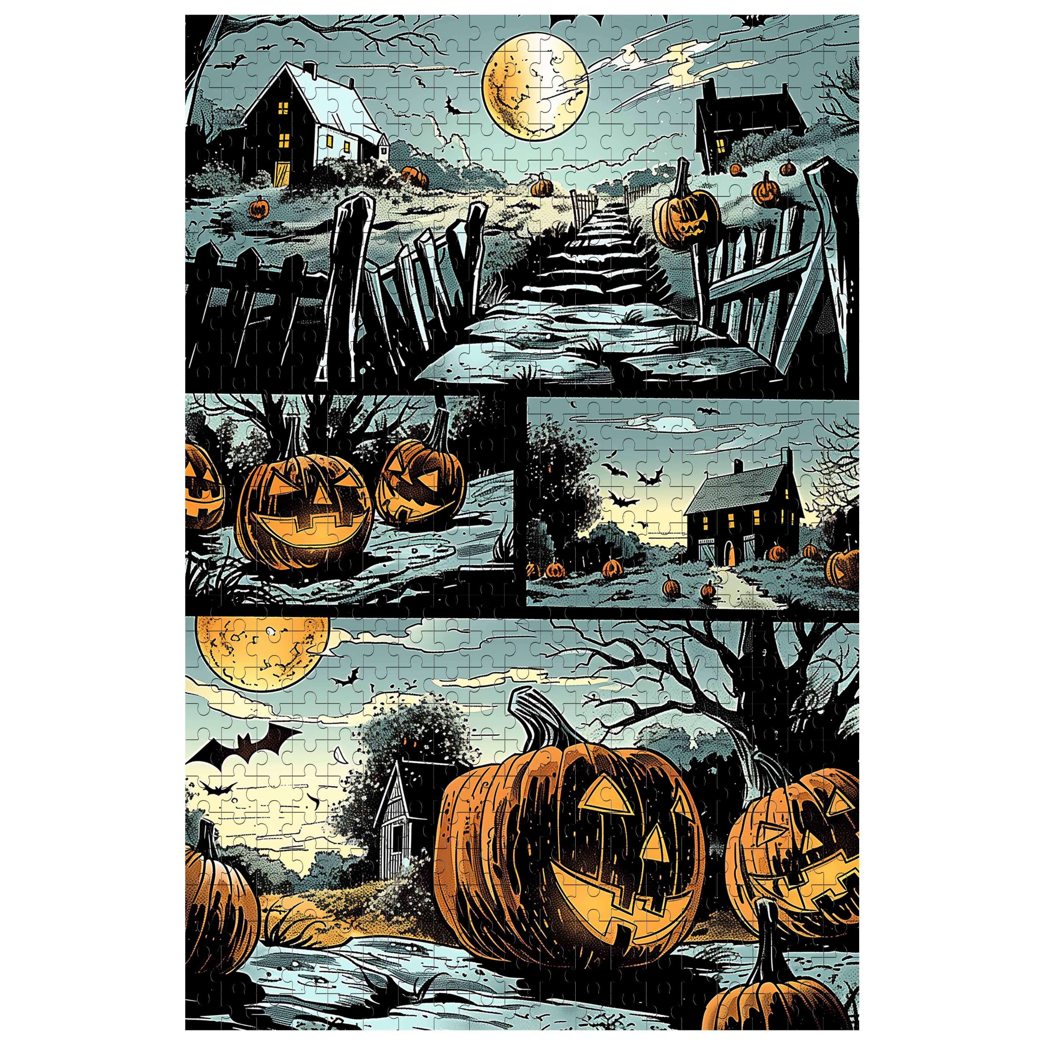 Scary Pumpkin 500 / 1000 Piece Puzzle