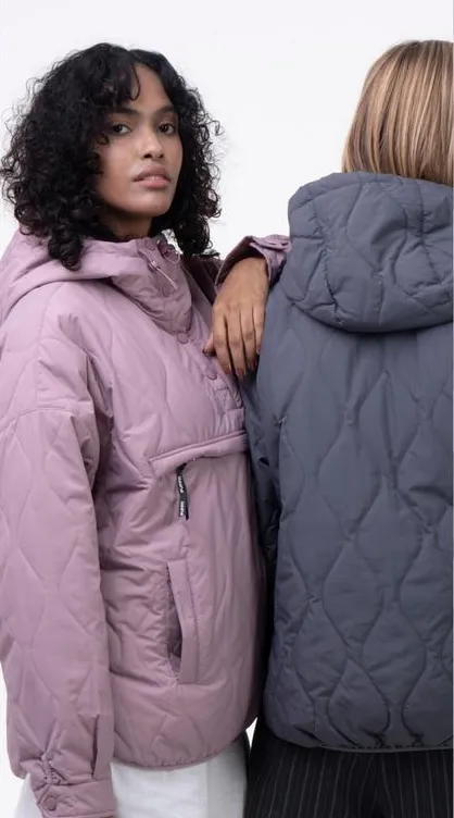 Women's Packable Baggy Fall Puffer Hoodie Coat