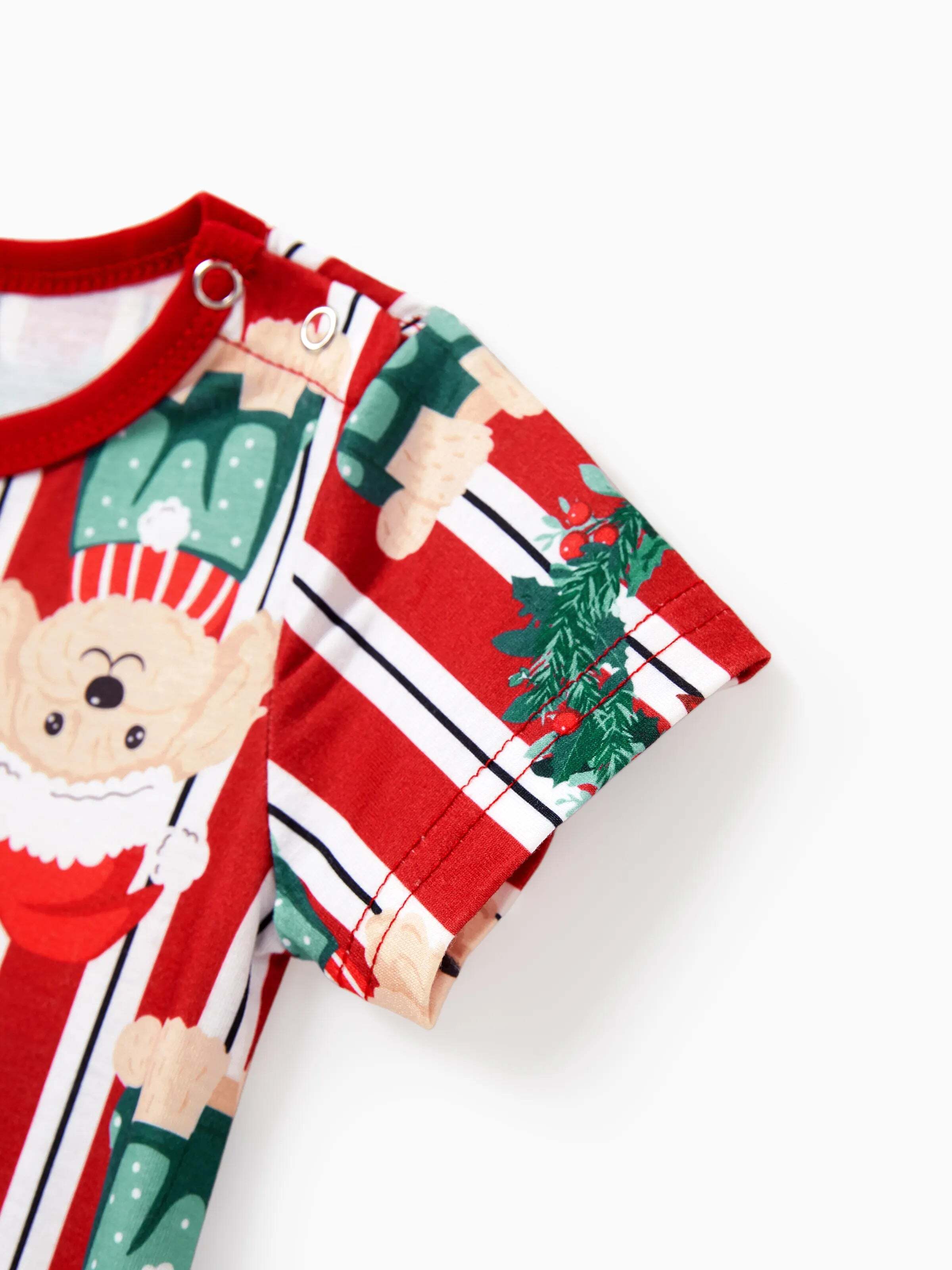 Christmas Matching Family Pajamas Set Christmas Doggy Print Red PJS Red