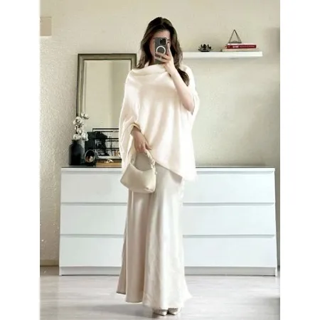 Women's Plain Loose Elegant Fashion Sweater Shawl