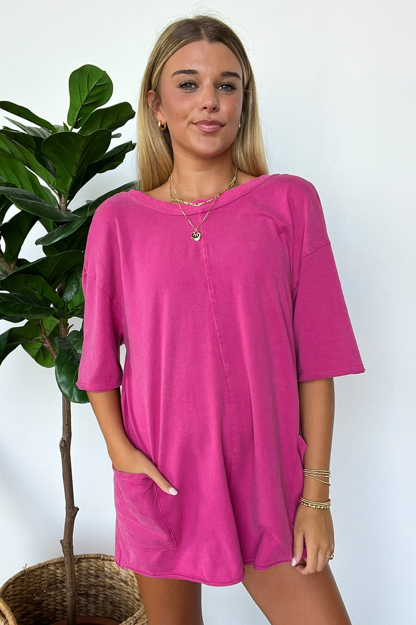 Short Sleeve Relaxed Romper