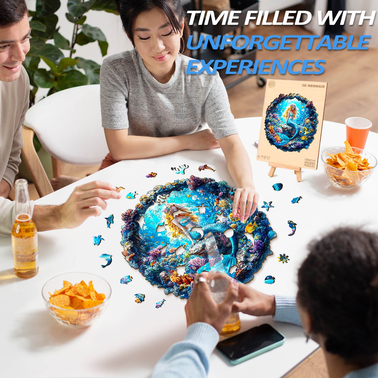 3D Mermaid Wooden Jigsaw Puzzle