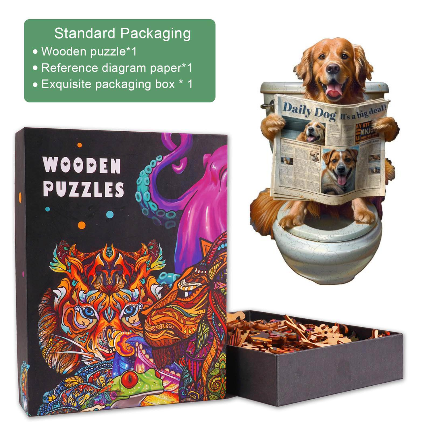 Leisure Time Wooden Jigsaw Puzzle