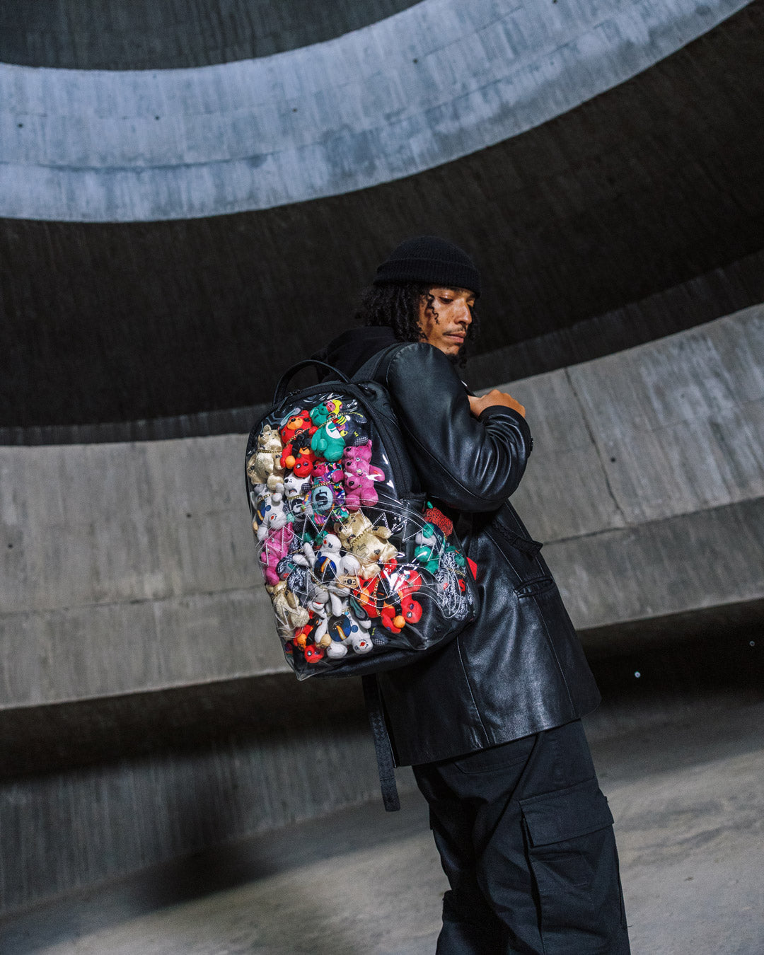 LEGIT BEARS STUFFED IN THIS BAG BACKPACK