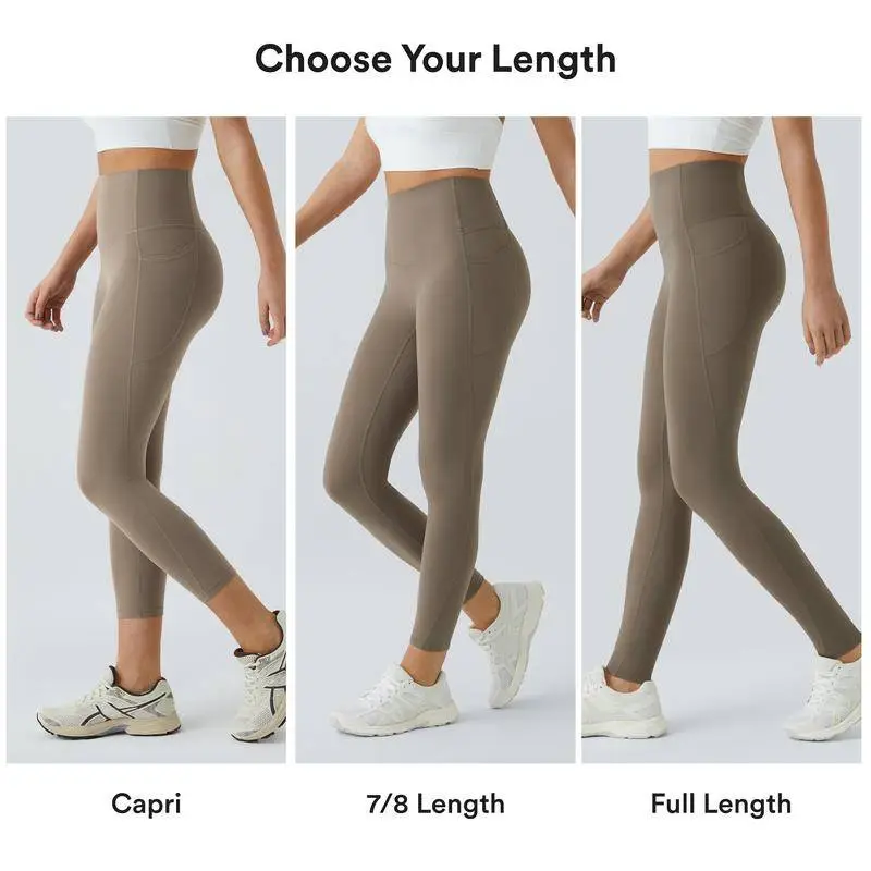 High Waisted Tummy Control Pocket Shaping Training Leggings
