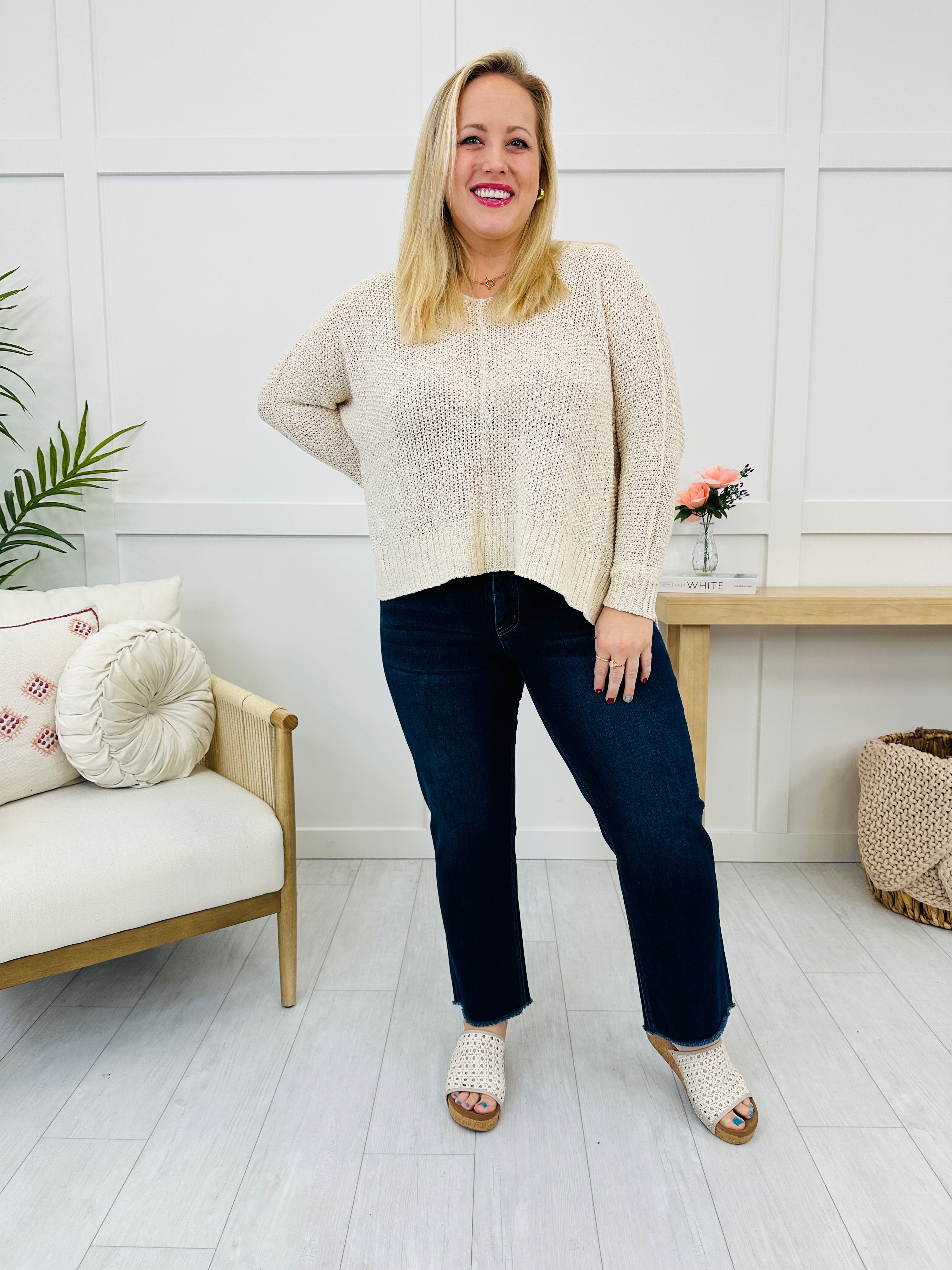 Lovervet Stay in Line Straight Leg Ankle Jeans