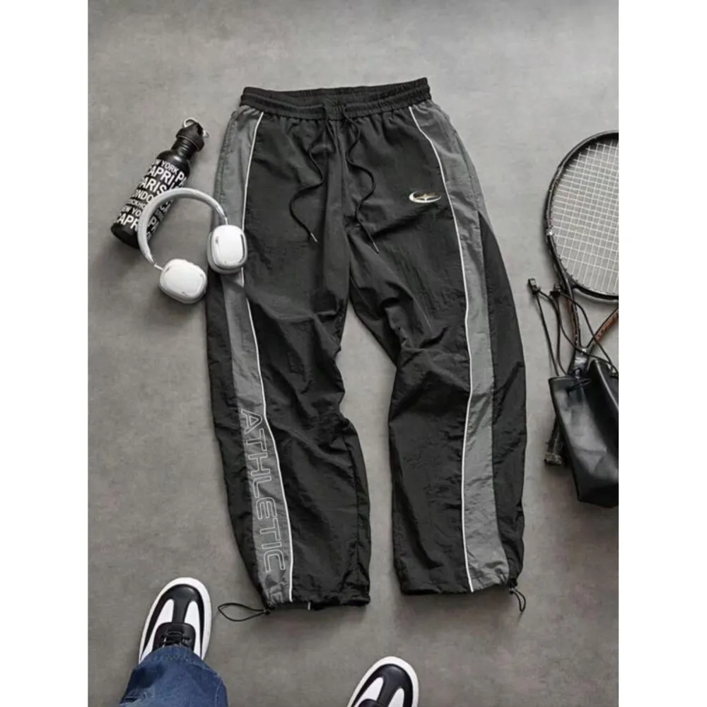Men's Casual Printed Elastic Cuff Sport Pants