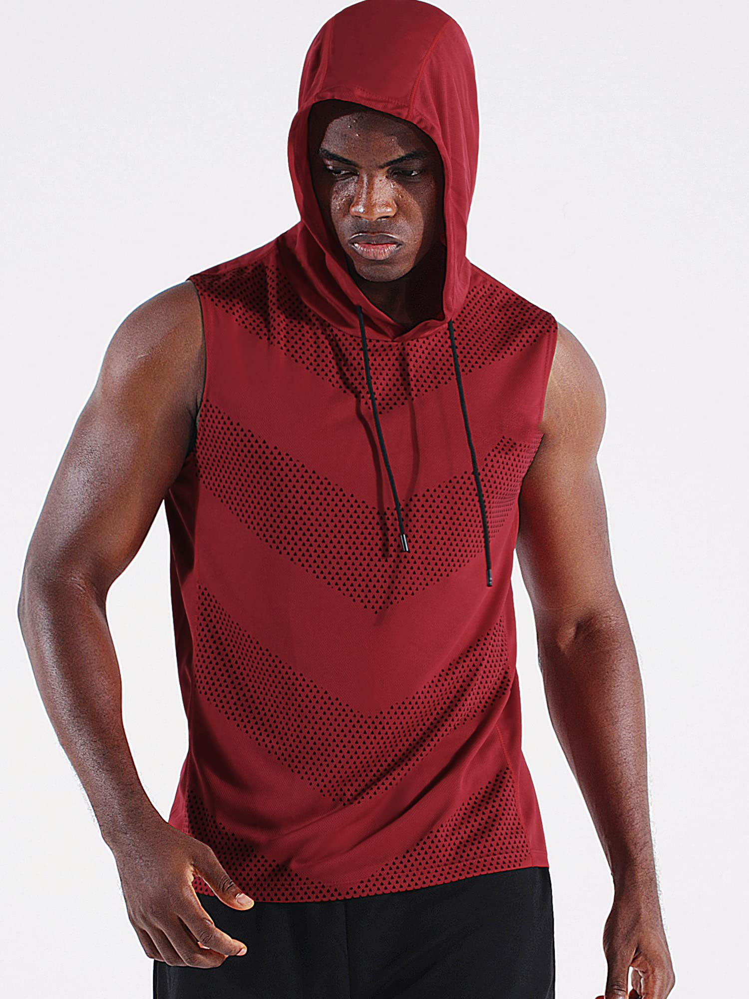 Men's Workout Tank Tops 3 Pack Sleeveless Running Shirts with Hoodie Sports Fitness Vest Sports Vests SpringStatements