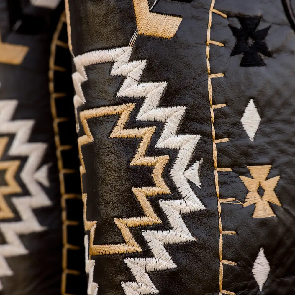 Orix Caiman Neck Leather Boots - Square Toe