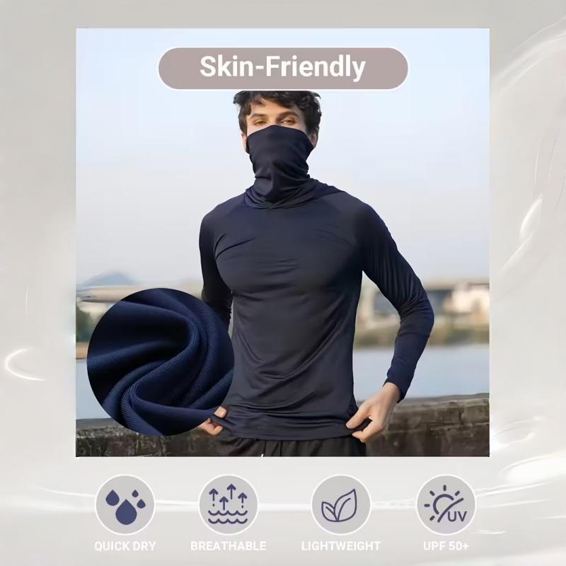 6-Piece Men's Casual Hoodie Pullovers UPF Sun Protection Soft Breathable