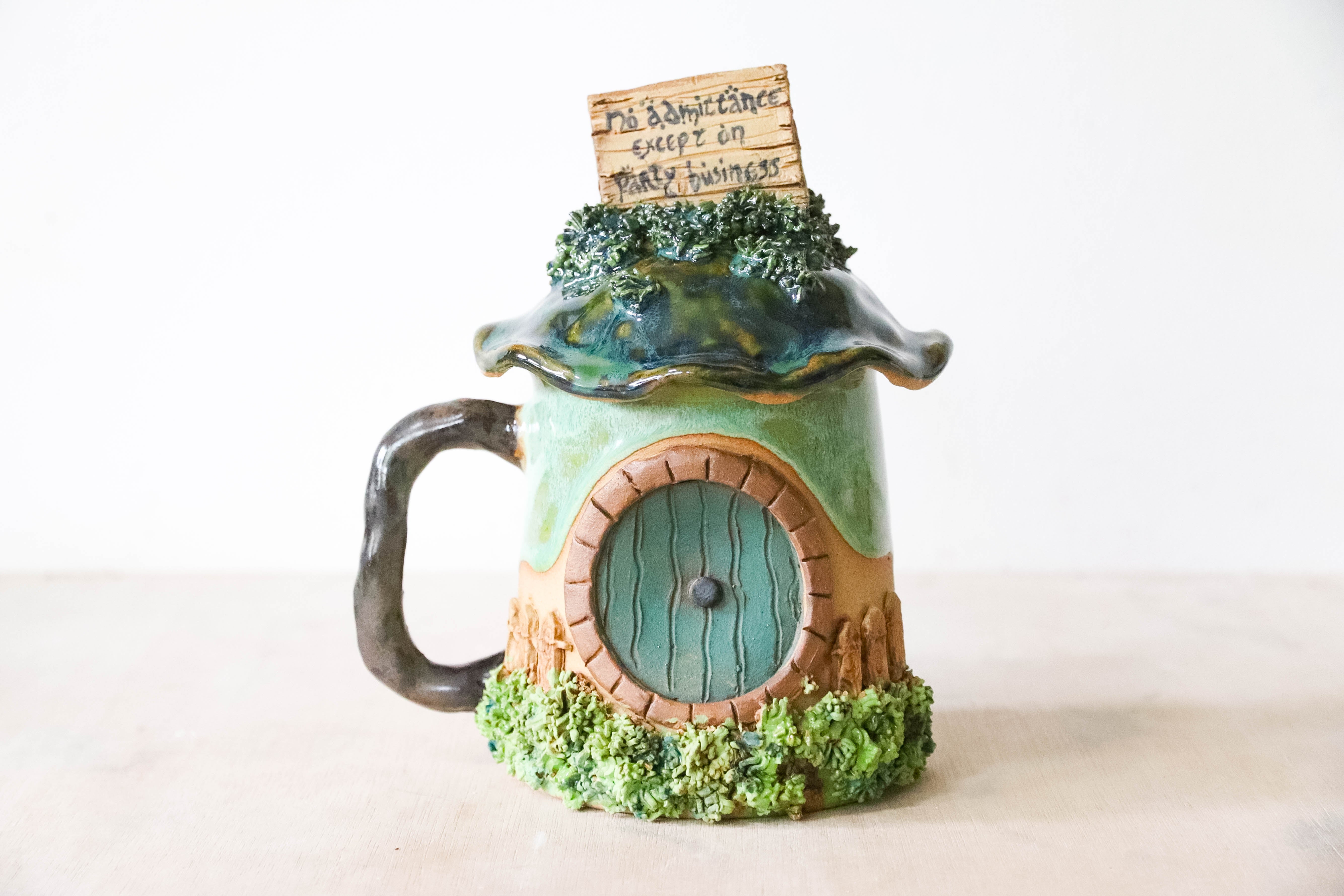 No Admittance Stoneware Mug