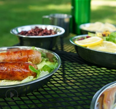 17PC Stainless Steel Dinnerware