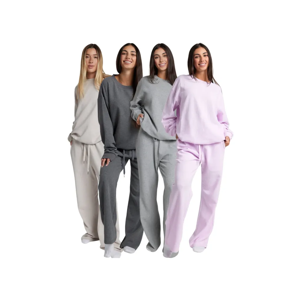 Waffle Lounge Long Sleeve Lounge Set