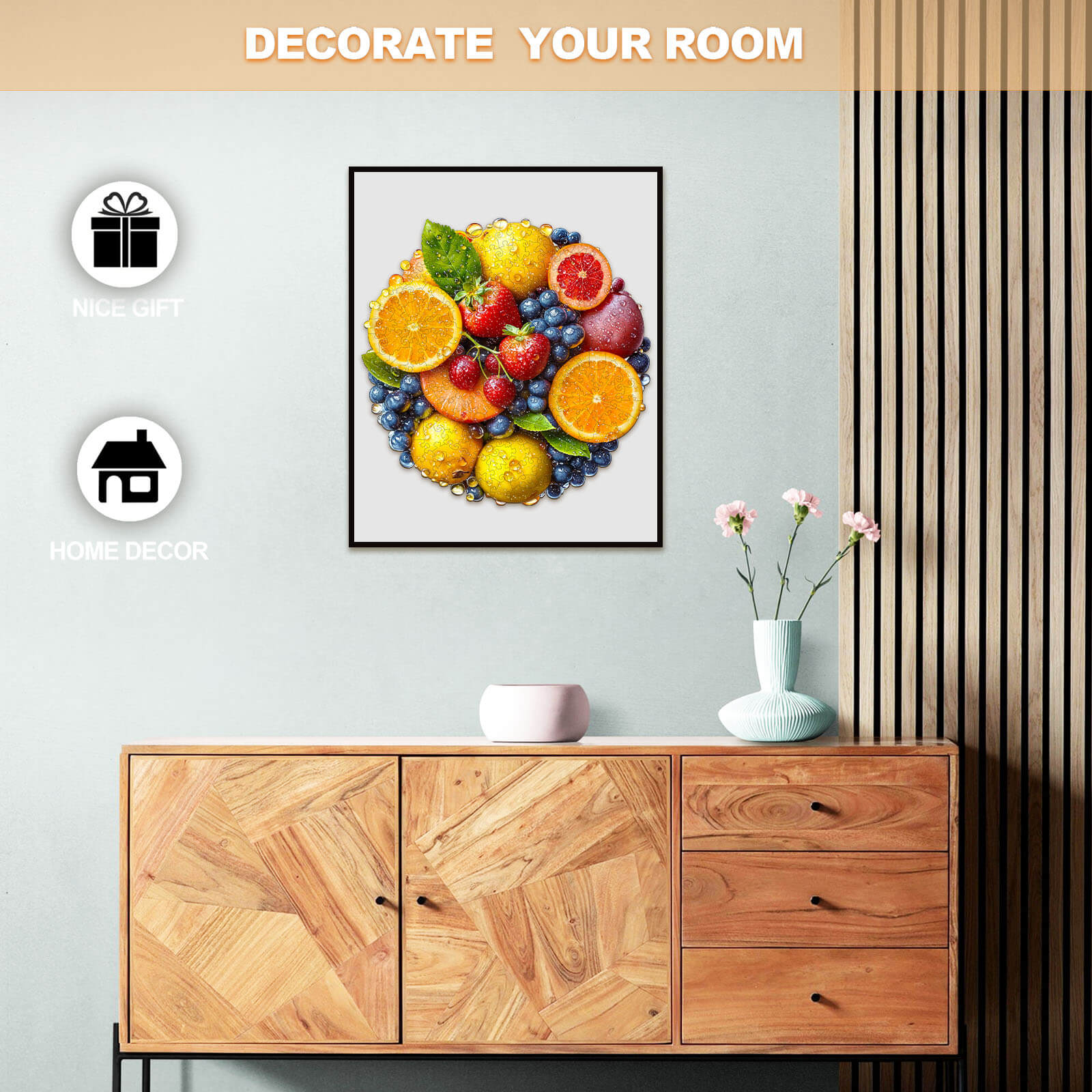 Colorful fruit Wooden Jigsaw Puzzle