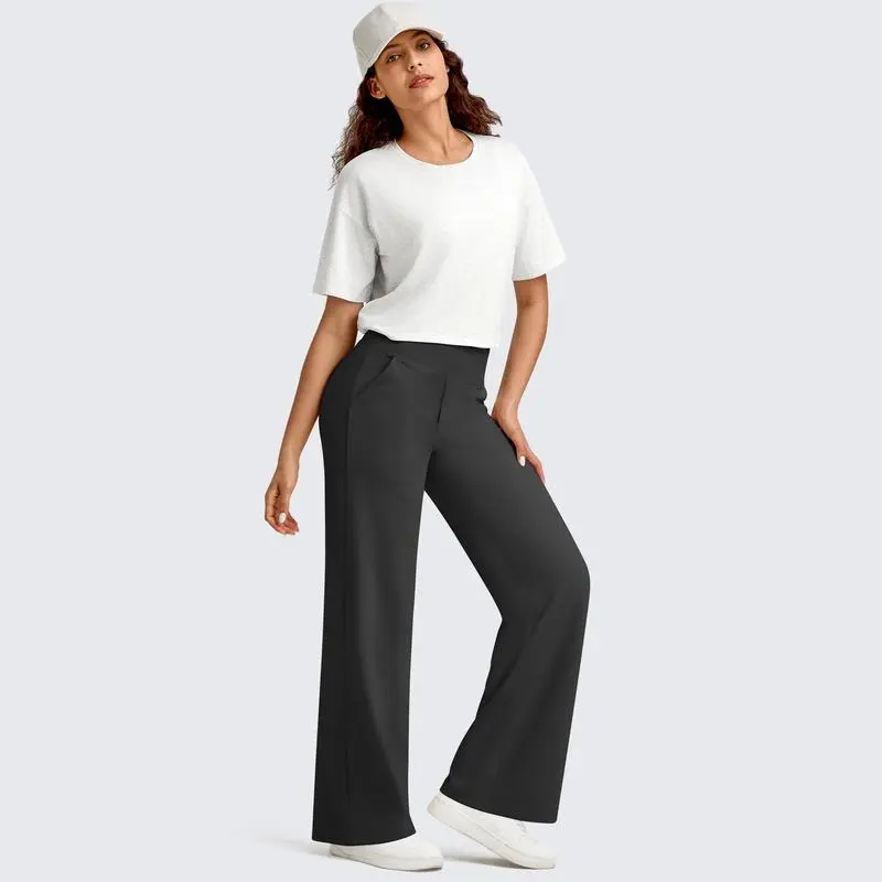 Women Wide Leg Pants with Pockets Comfortable Athletic Sweatpants