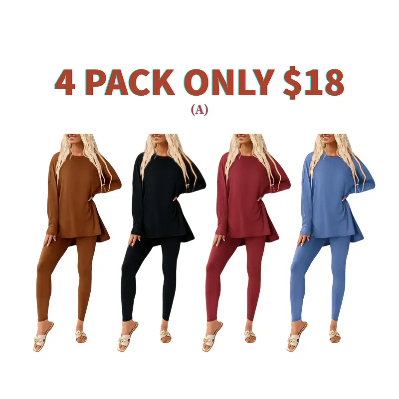 Women's tunic top and leggings set