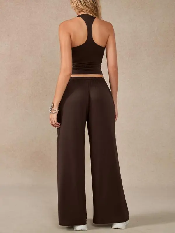 Women's Criss Cross Yoga Sport Two-Piece Set