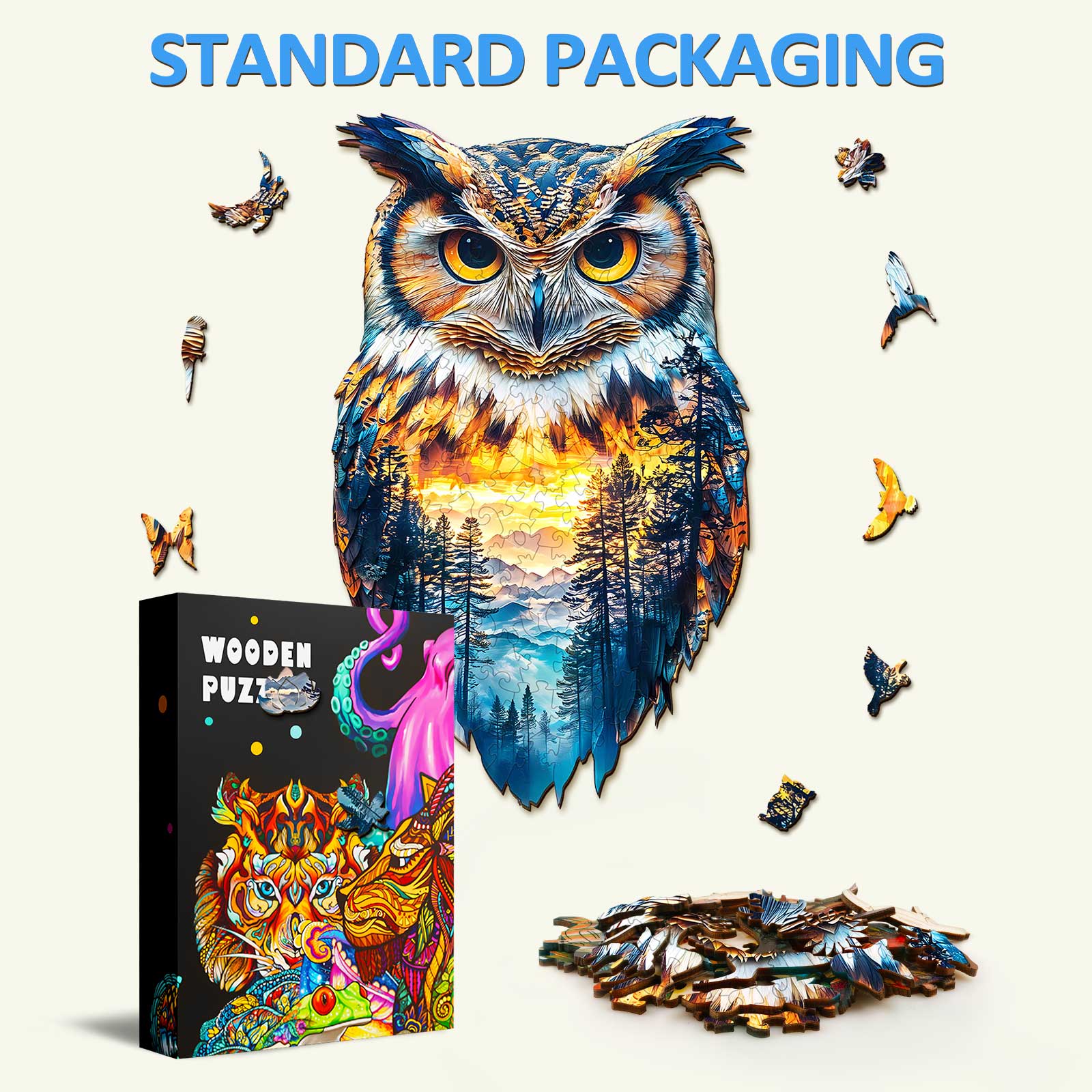 Forest Owl Wooden Jigsaw Puzzle