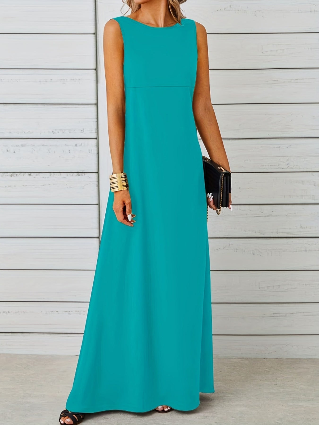 Sleeveless Flowy Maxi Dress