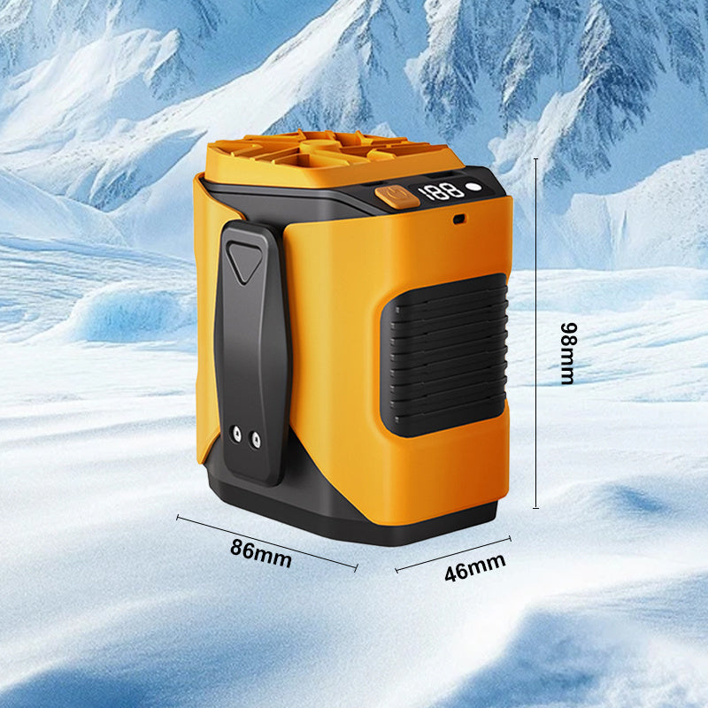 🏖️Sale For 50% OFF🌀6000mAh Multifuntion Waist Fan with 100 Speeds & Flashlight🌬️⚡