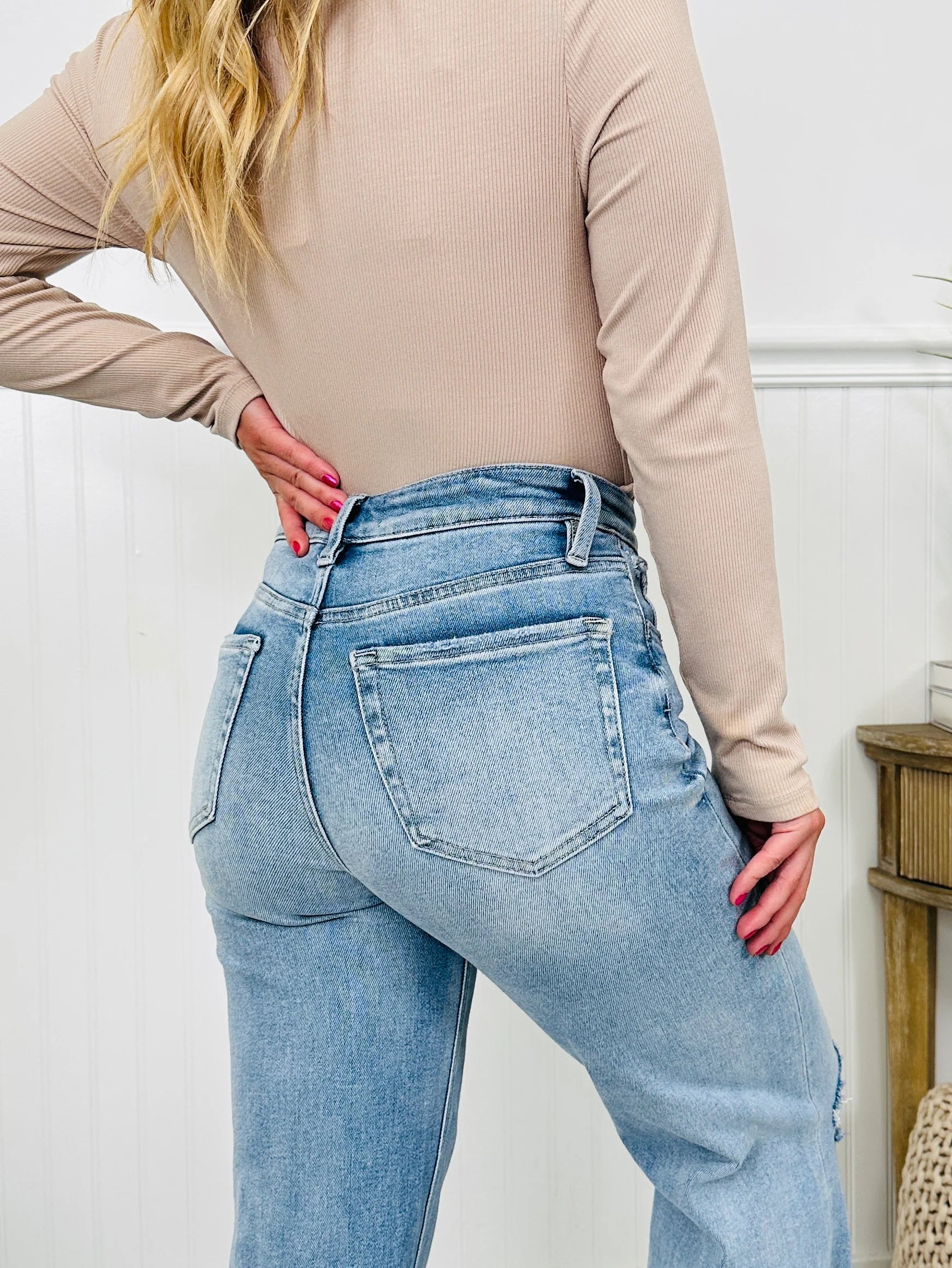 The Bee's Knees Tummy Control Wide Leg Jeans