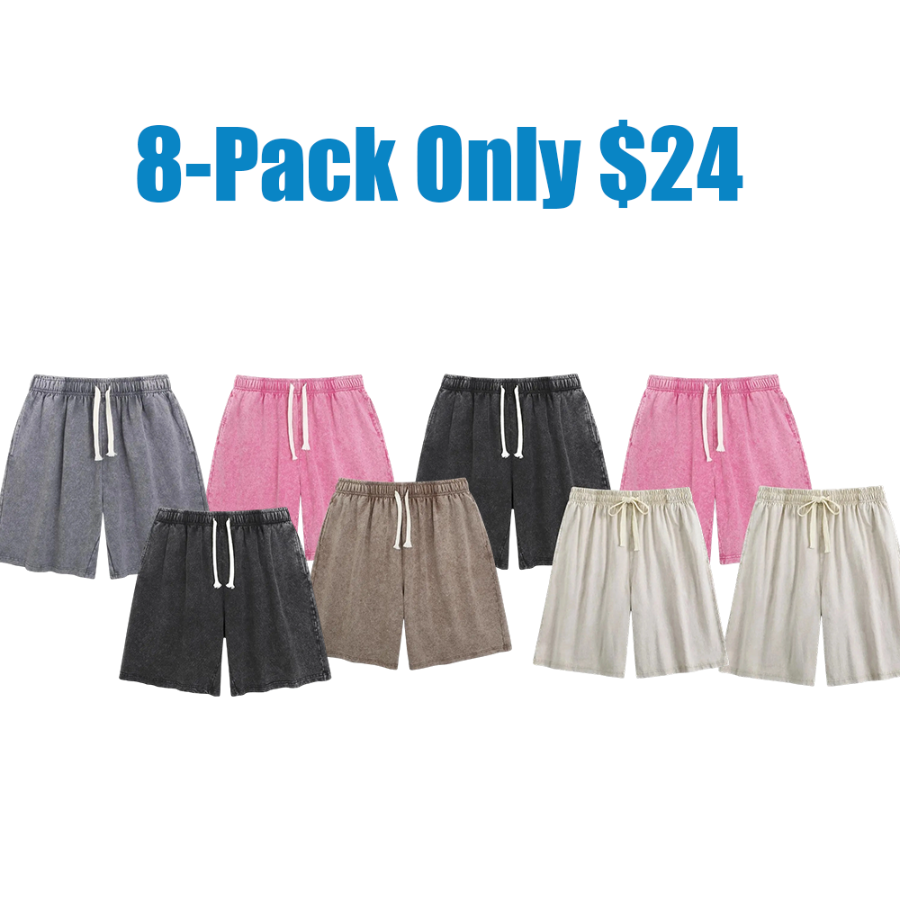 Women's Shorts Athletic Vintage Short Cotton Heavyweight Elastic Waist Streetwear Sweatpants.