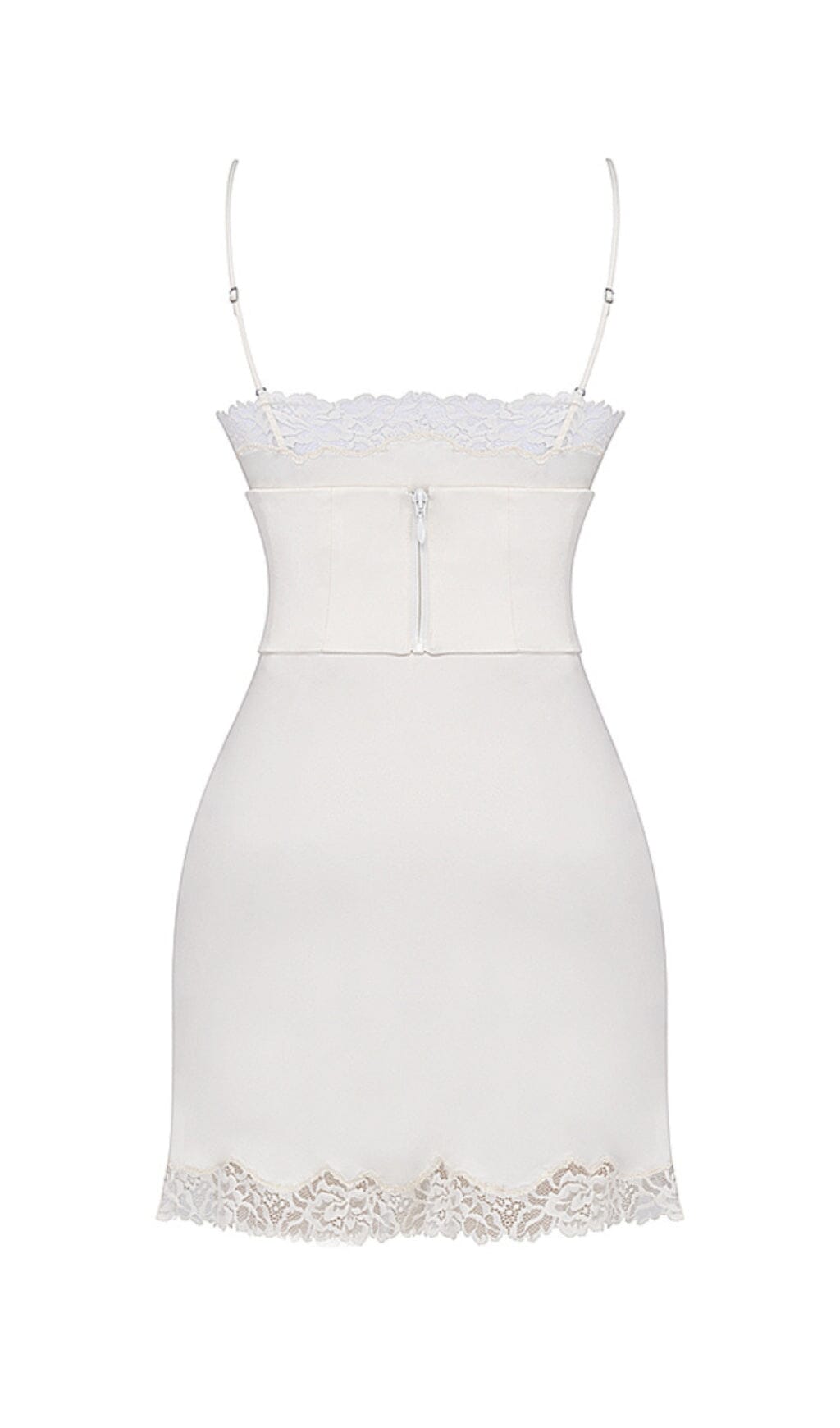IVORY SATIN SLIP DRESS