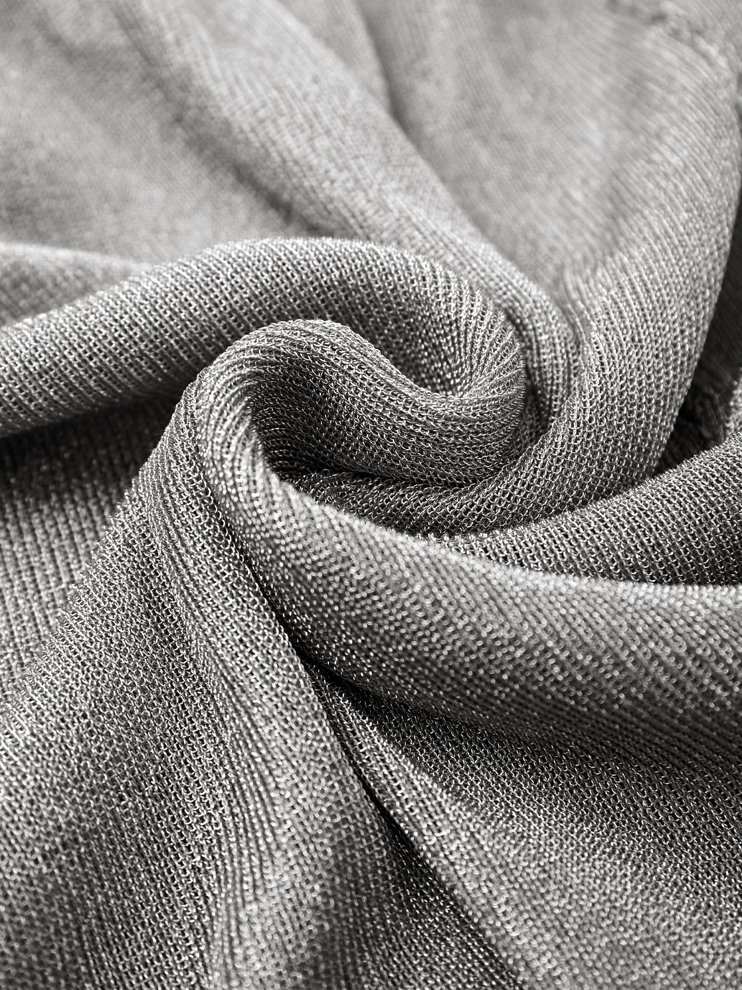 Round Neck Short Sleeve Drawstring Glitter Top