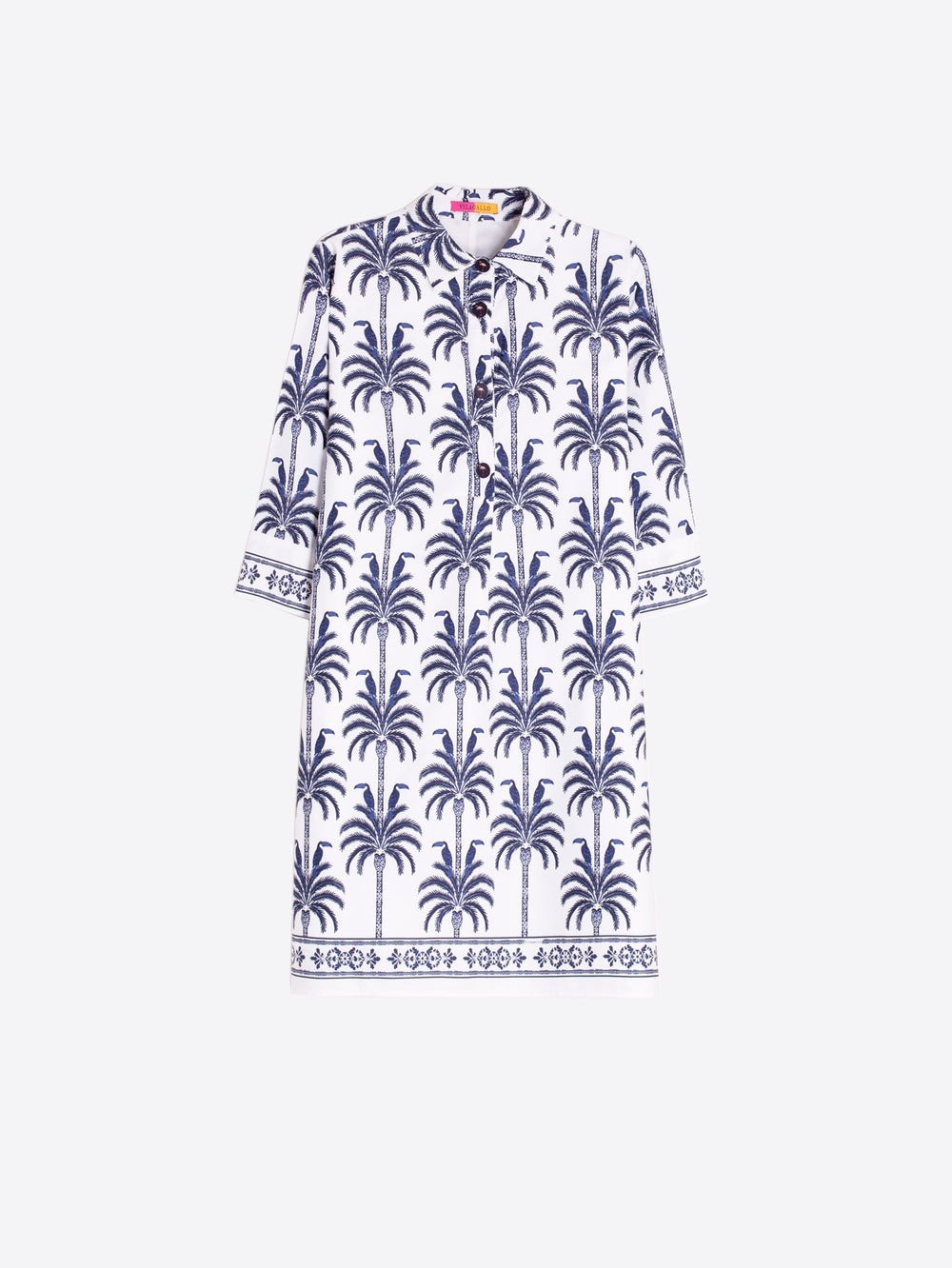 Miranda Dress in Toucans and Palm Trees