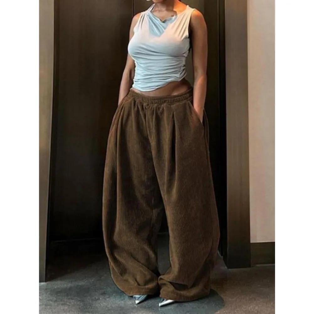 Women's Plain High Waist Straight Leg Sweatpants