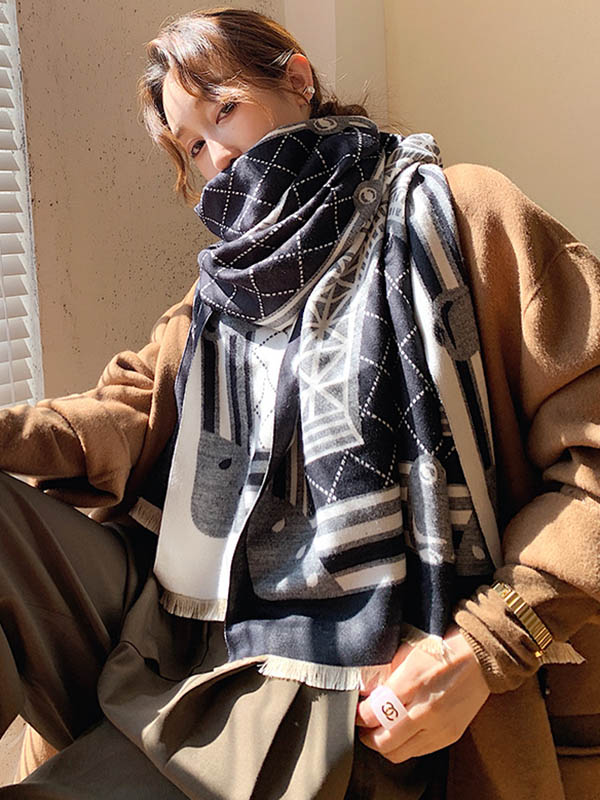 Original Warm Print Shawl&Scarf
